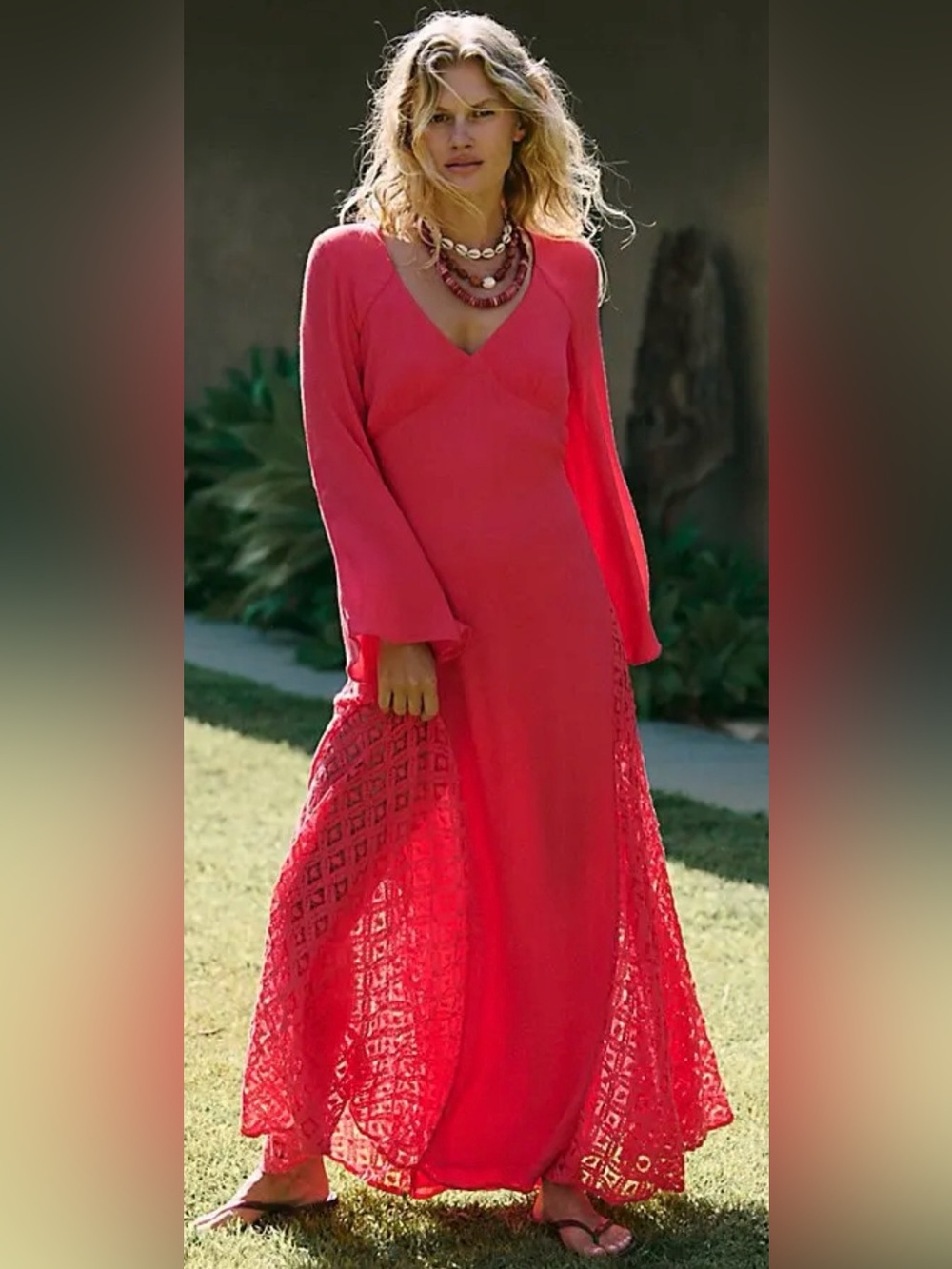 Free People Hazel Maxi Dress - Tart Berry